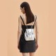 Shoulder Bag, Women's Oil Wax Leather Chain Backpack, Silver Backpack Shoulder Bag, Women's Oil Wax Leather Chain Backpack, Silver Backpack